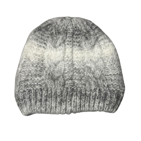 New Anthropologie Ombre Cable Knit Hat With Sherpa Lining main image 7